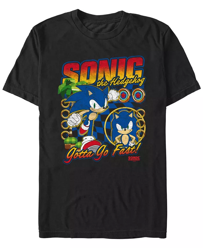 

Мужская футболка Racer Sonic с коротким рукавом Fifth Sun, черный