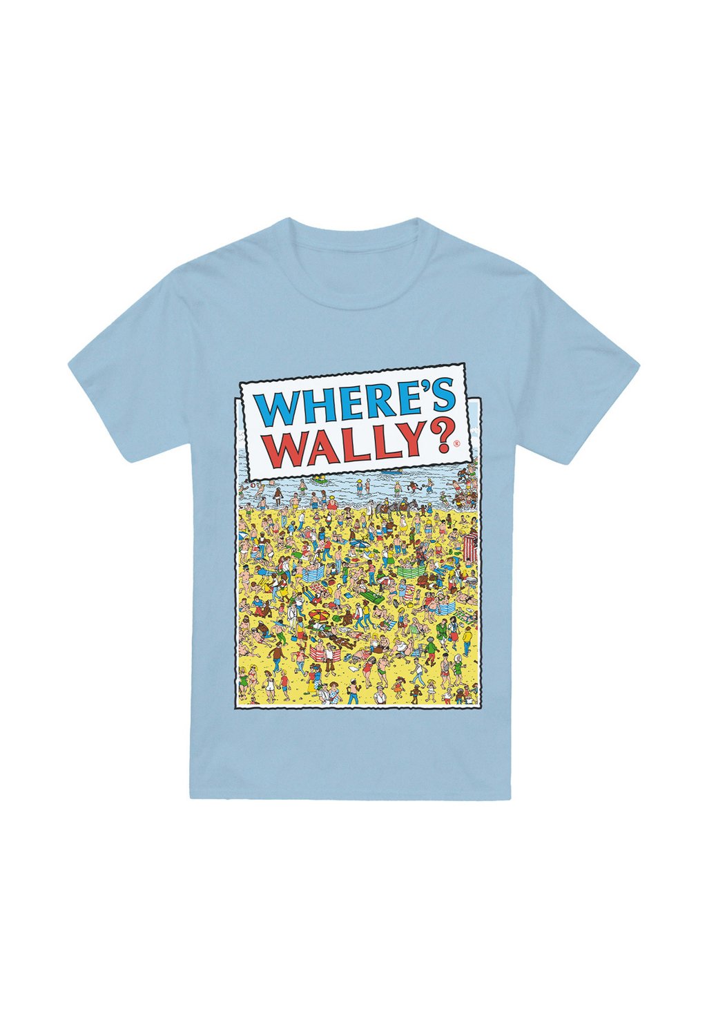 

Футболка с принтом WHERES WALLY BEACH Cotton Soul, светло-голубой