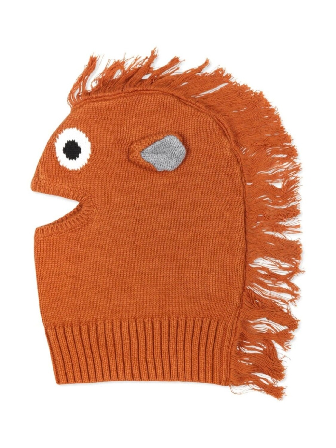 Stella McCartney Kids вязаная балаклава для лошади, коричневый — фото 2