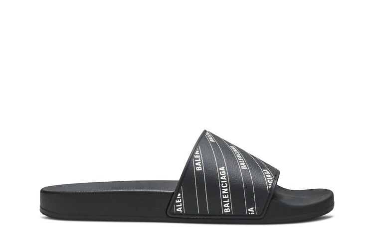 

Кроссовки Balenciaga Slides 'All Over Print' 2019, черный