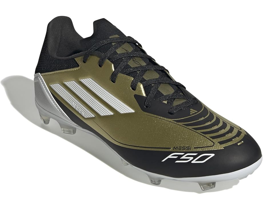 

Кроссовки adidas F50 League Messi Football Boots Firm Ground, цвет Gold Metallic/White/Black