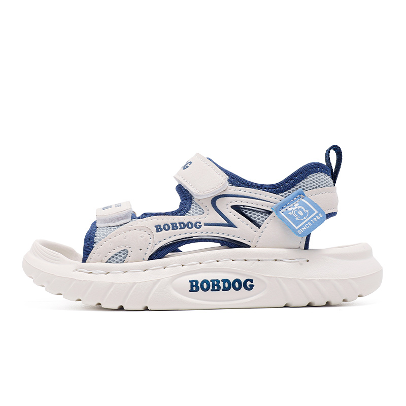 

Скользоустойчивые легкие амортизирующие низкие детские сандалии Kids' BOBDOG, бежевый/темно-синий