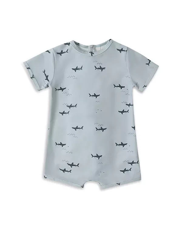Короткий слитный купальник - для малышей Rylee + Cru, Light-Blue