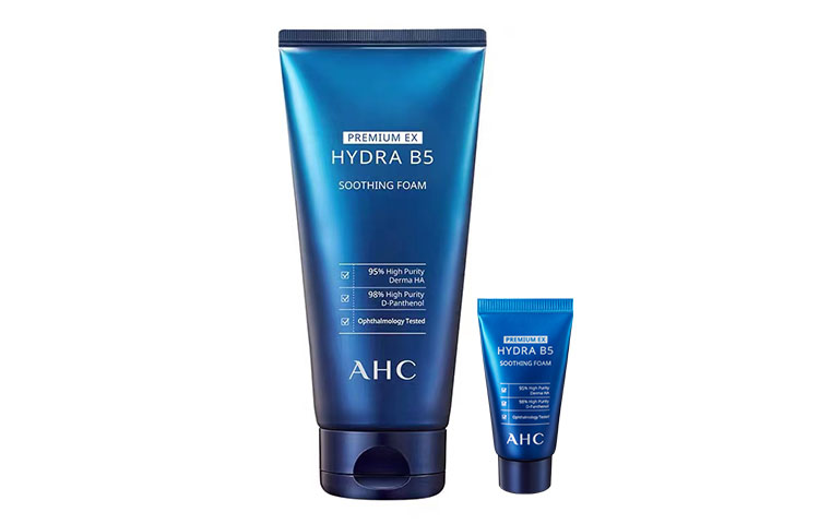 

AHC B5 гиалуроновое очищающее средство успокаивающее, увлажняющее, восстанавливающее, очищающее 180ml/180ml+30ml A.H.C