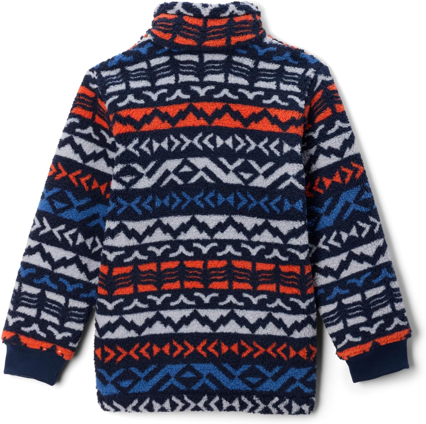 Columbia boys Rugged Ridge Ii Printed Sherpa Full Zip, Mountain Blue Madras — фото 2