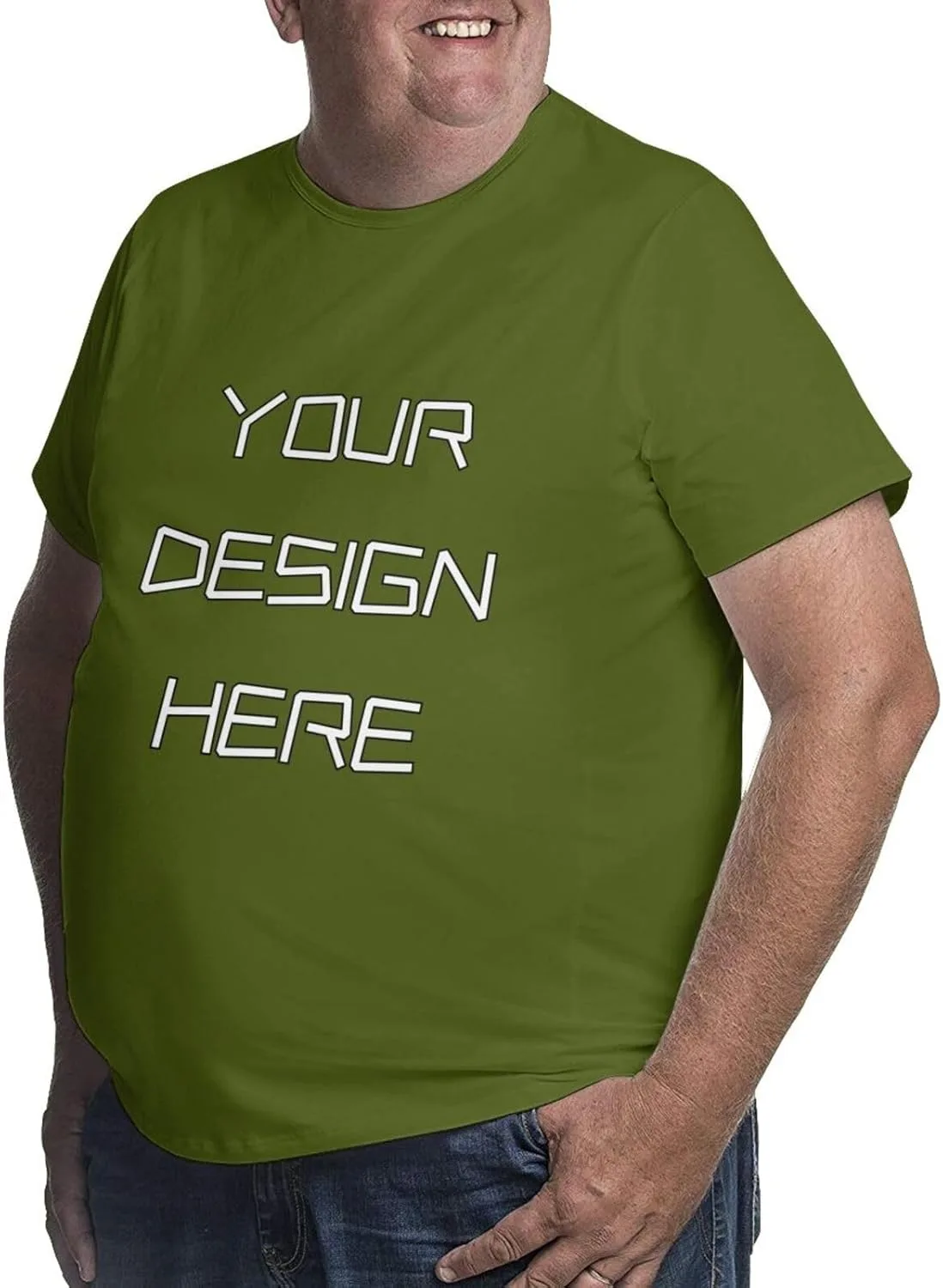 Футболка Big Tall Custom Shirt Cotton Short Sleeve — фото 2