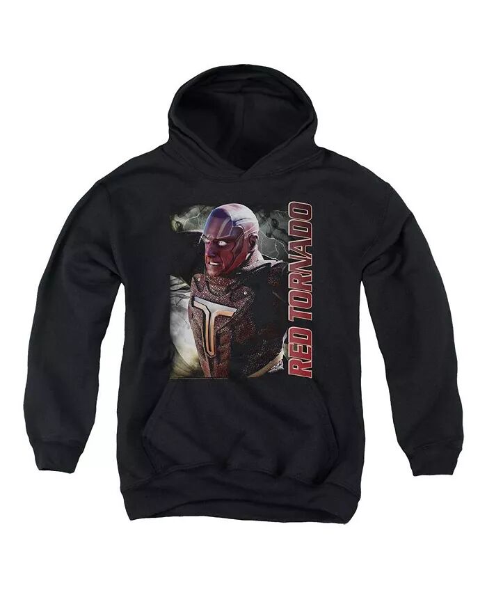 

Толстовка с капюшоном Red Tornado для мальчиков и девочек Supergirl, черный