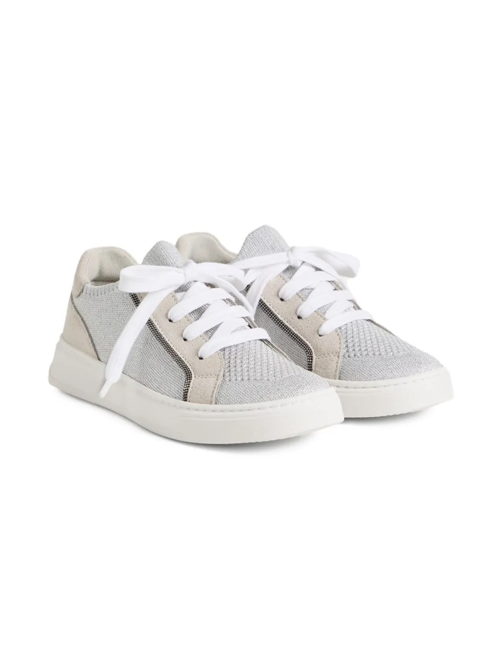 

Кроссовки со вставками Brunello Cucinelli Kids