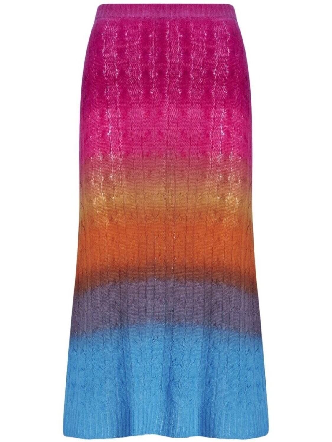 

ETRO юбка миди фактурной вязки, розовый
