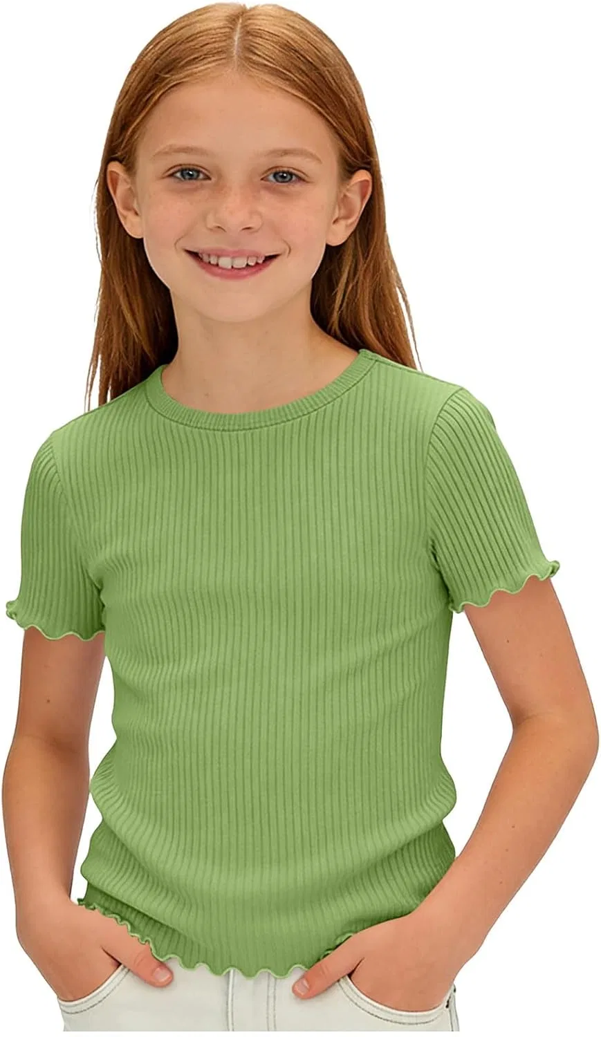 Футболка хлопковая с коротким рукавом Whimsyria, 01 Green