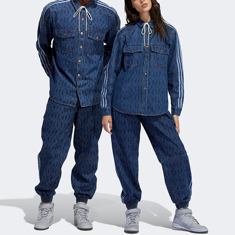 Мужские джинсы Adidas Originals, цвет Blue — фото 4
