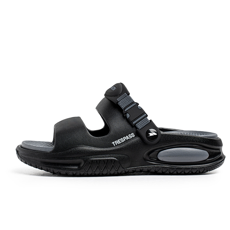 

TRESPASS Пляжные сандалии мужские черные, белые, зеленые, синие, фиолетовые - черно-серые, цвет Black Gray