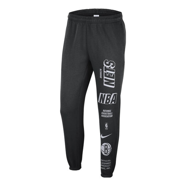 

Брюки Nike x NBA Brooklyn Nets Courtside Fleece Pants 'Black', черный