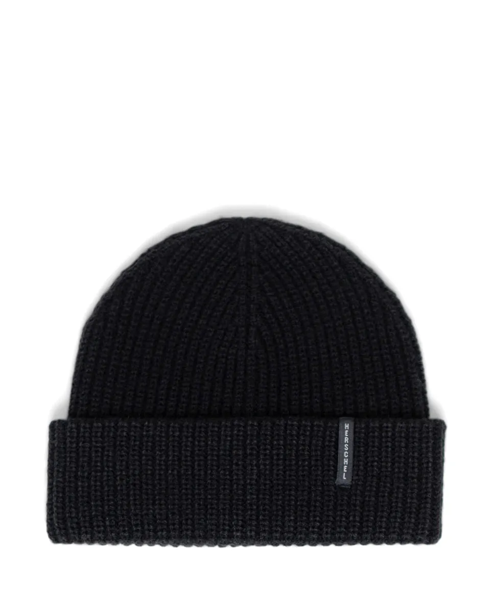 

Белая вязаная шапка унисекс Herschel, черный