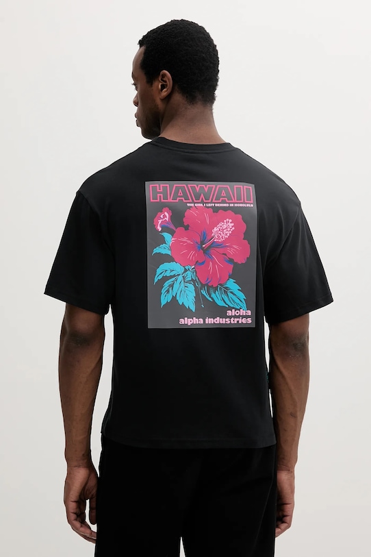 

Футболка хлопковая Aloha Flower T BP Alpha Industries, черный