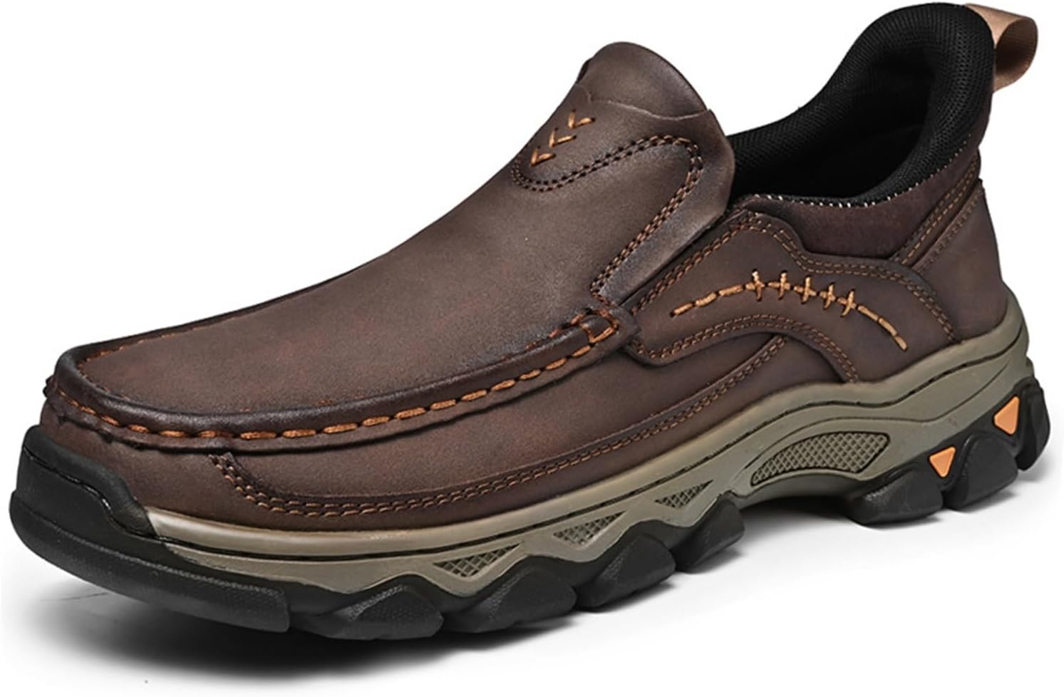 

Мужские повседневные туфлиСлипоны Деловые туфли для мужчин Кроссовки для прогулок Лоферы Generic, коричневый