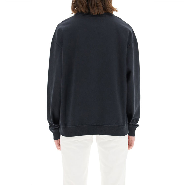 Футболка с принтом логотипа Acne Studios, черная — фото 4