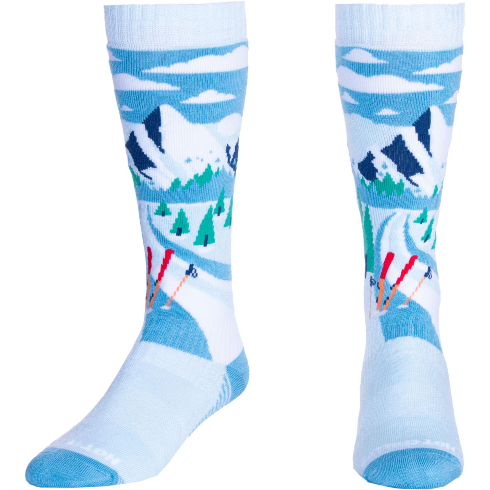 

Белые носки средней толщины Snow Pass Hot Chillys, Snow Pass White