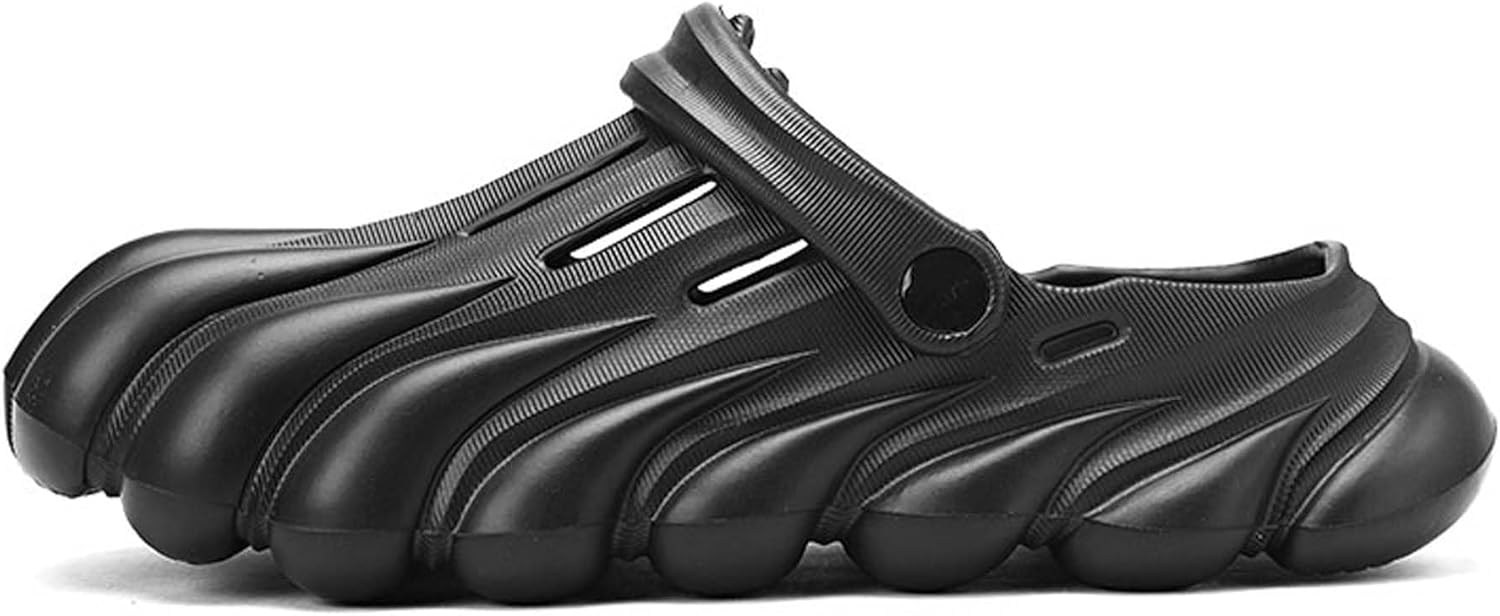 

Комфортные сандалии EVA с толстой подошвой, легкие и дышащие спортивные шлепанцы Generic, черный