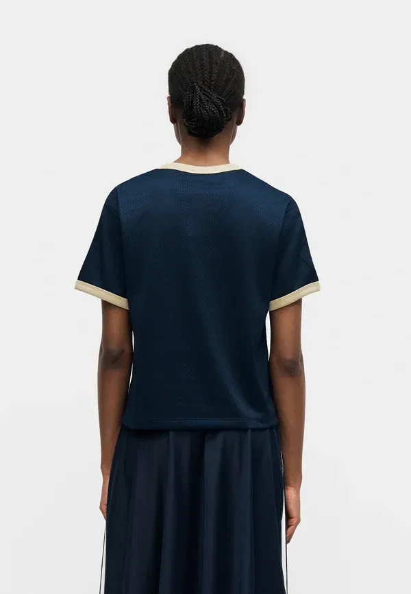 Футболка с принтом Adidas Originals, ночной индиго/теплый ваниль — фото 4