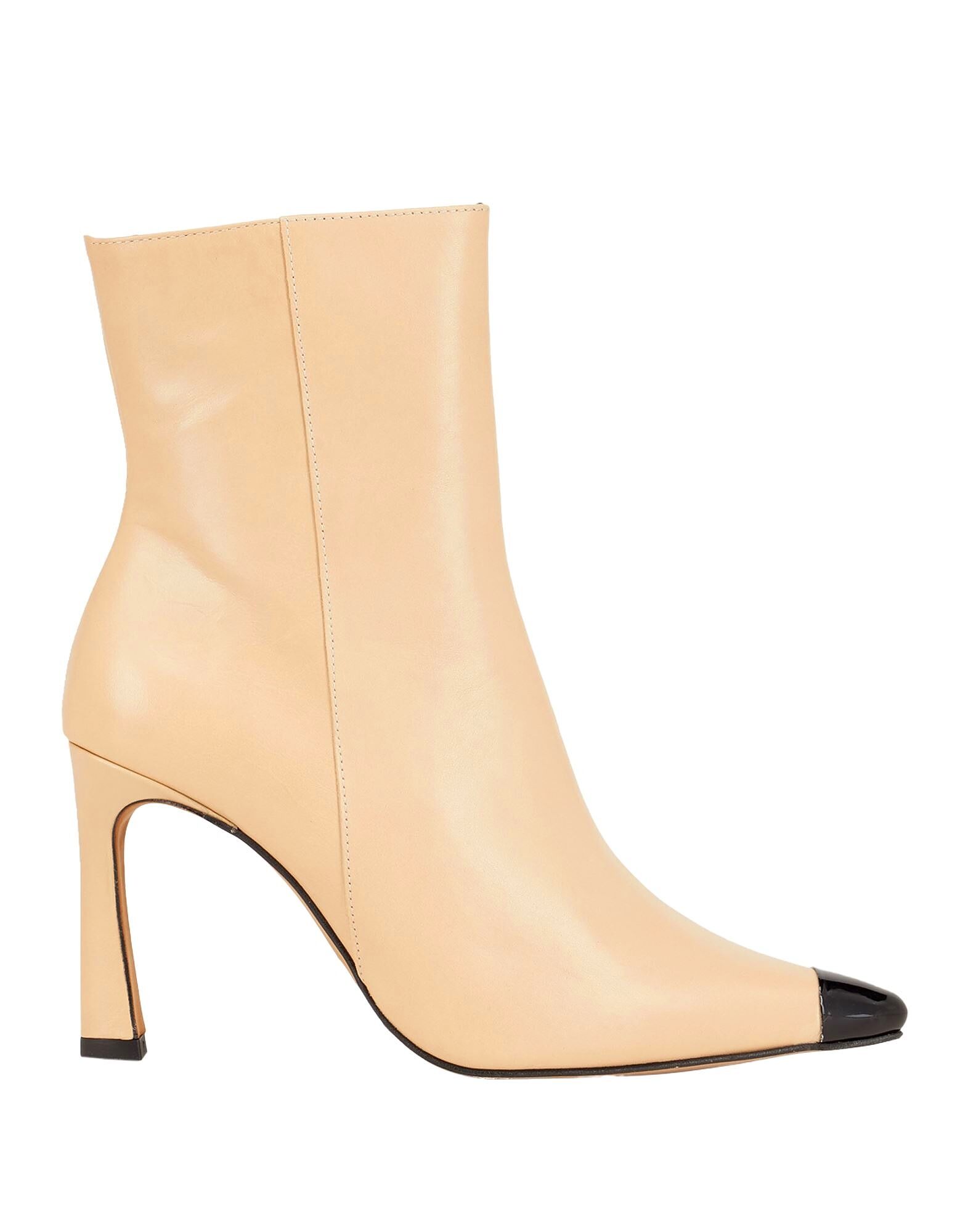 Ботильоны Leather Pointy Detail Ankle Boot 8 By Yoox, бежевый