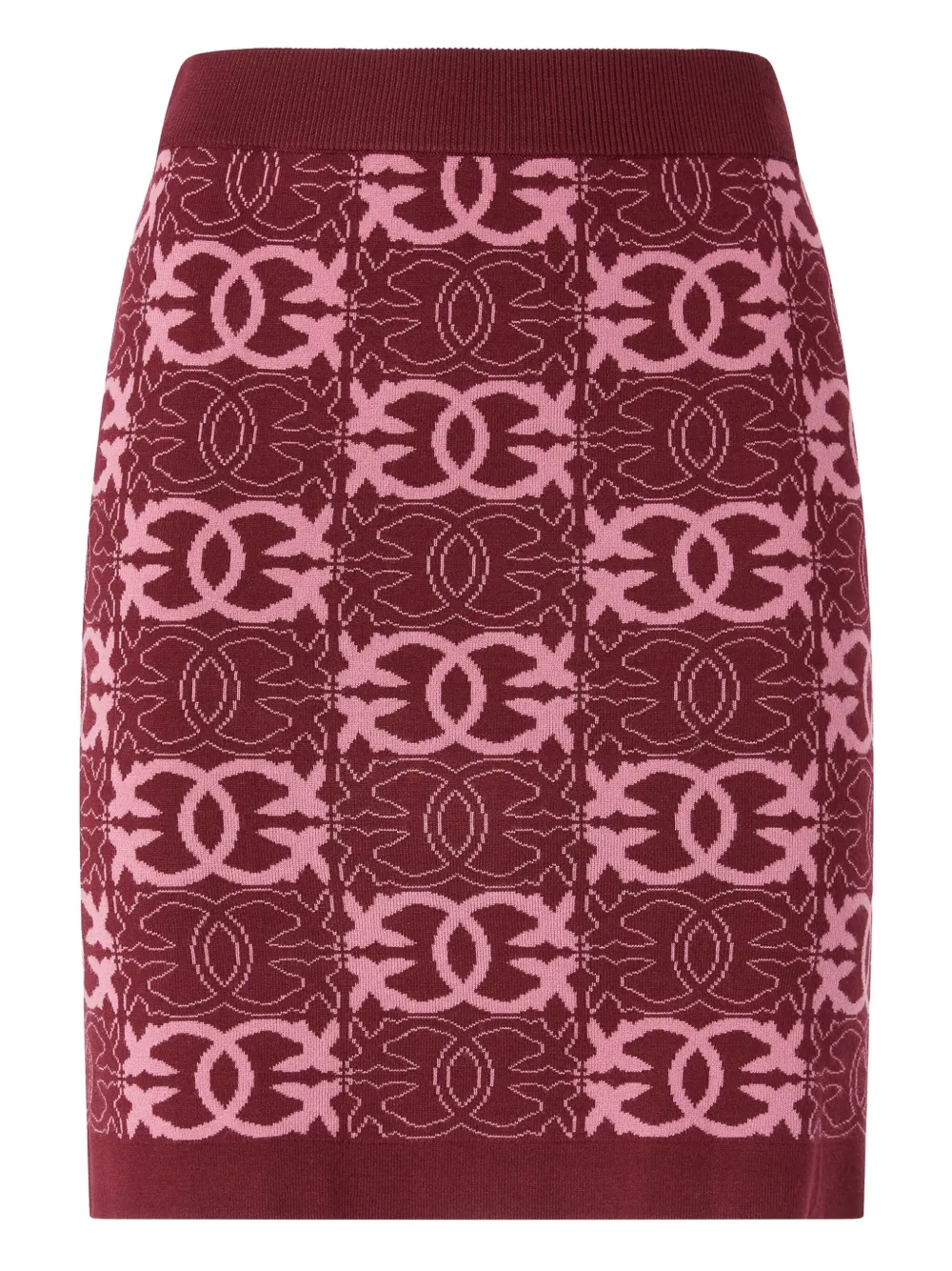 

Трикотажная юбка с логотипом PINKO, красный