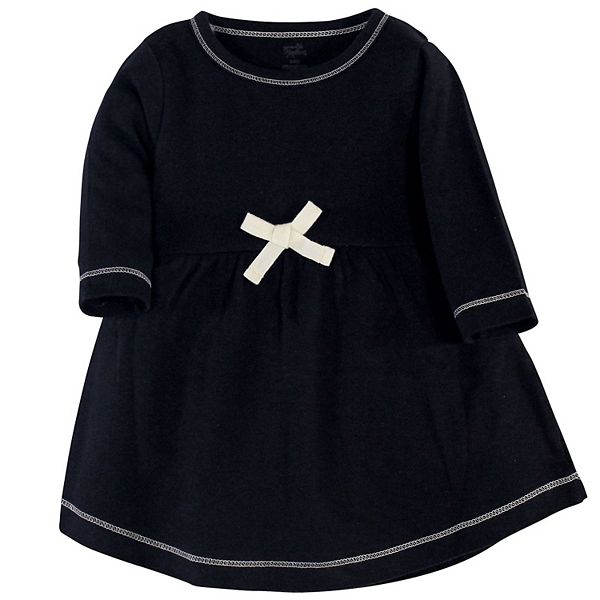 Платье Baby girl с длинным рукавом из органического хлопка, 2 шт, black red heart, 3-6 месяцев Touched By Nature — фото 2