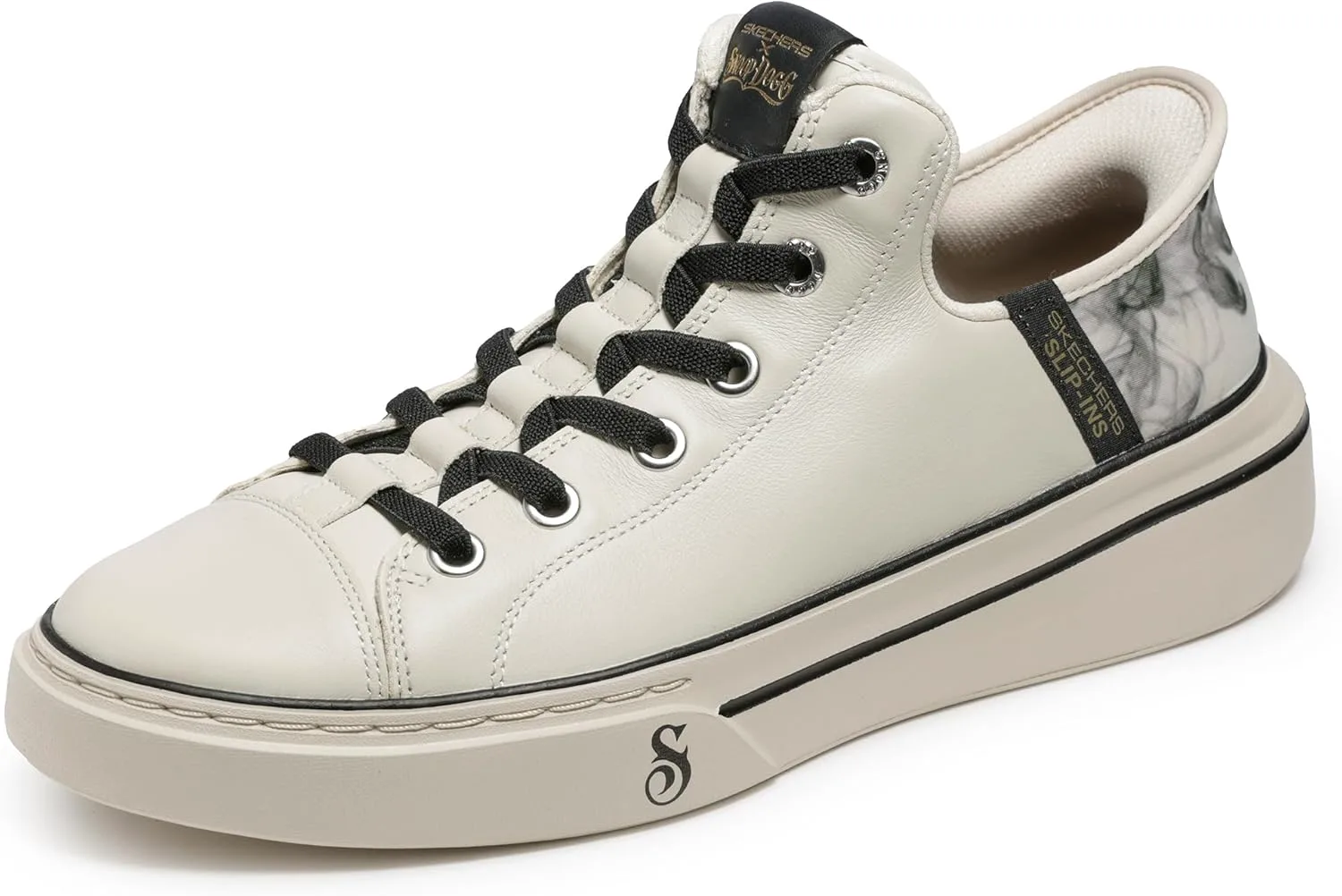 Мужские кроссовки Skechers Snoop Dogg: Snoop ONE-Double G Hands Free Slip-Ins, белый — фото 3