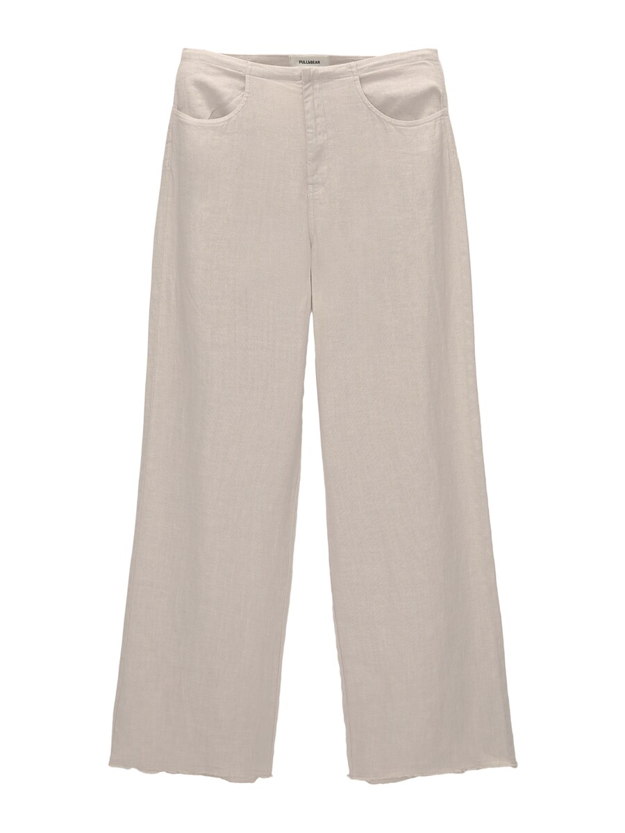 

Тканевые брюки Pull&Bear Regular Pants, экрю