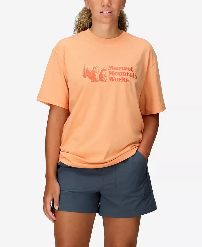 

Женская рубашка с коротким рукавом Mountain Wear Marmot, оранжевый