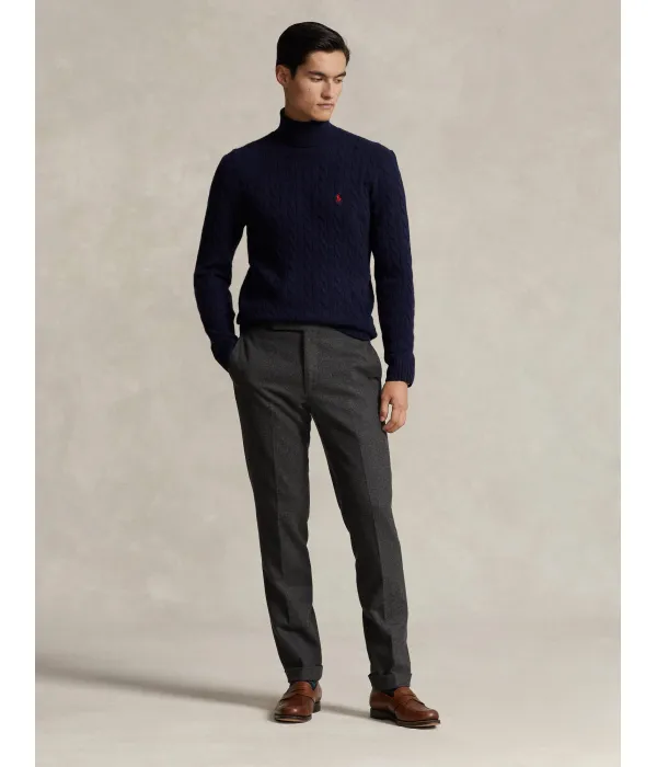 Шерстяная водолазка Slim fit Polo Ralph Lauren, синий — фото 2
