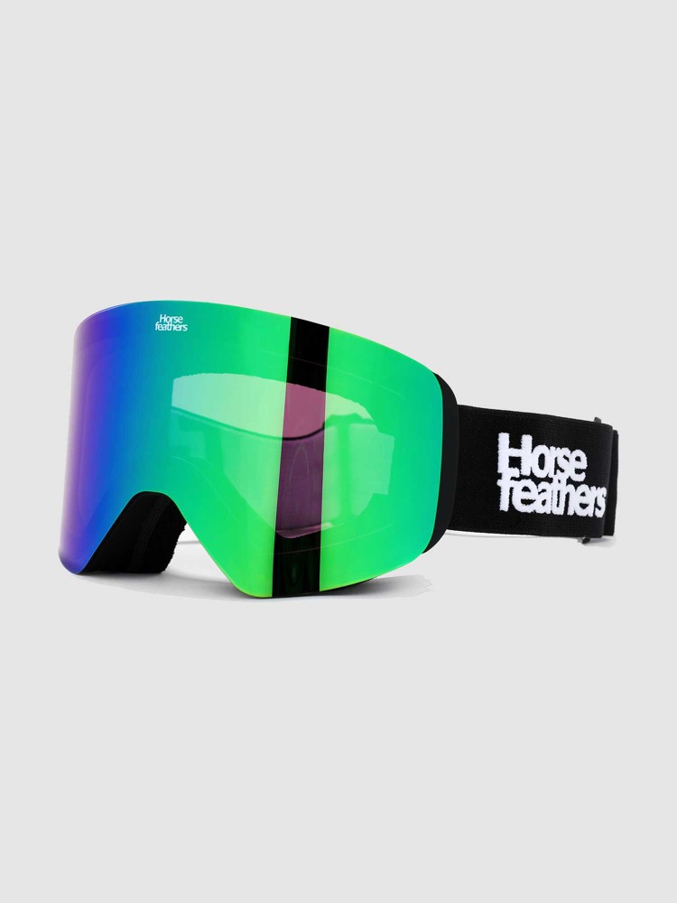

Очки для сноуборда Horsefeathers Colt Black + Bonus Lens Goggle, mirror green
