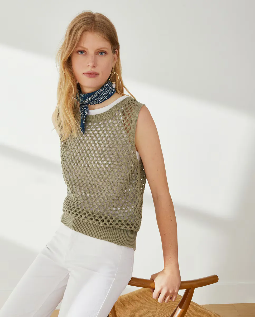 

Комбинированный жилет Ccaja Southern Cotton, цвет Kaki