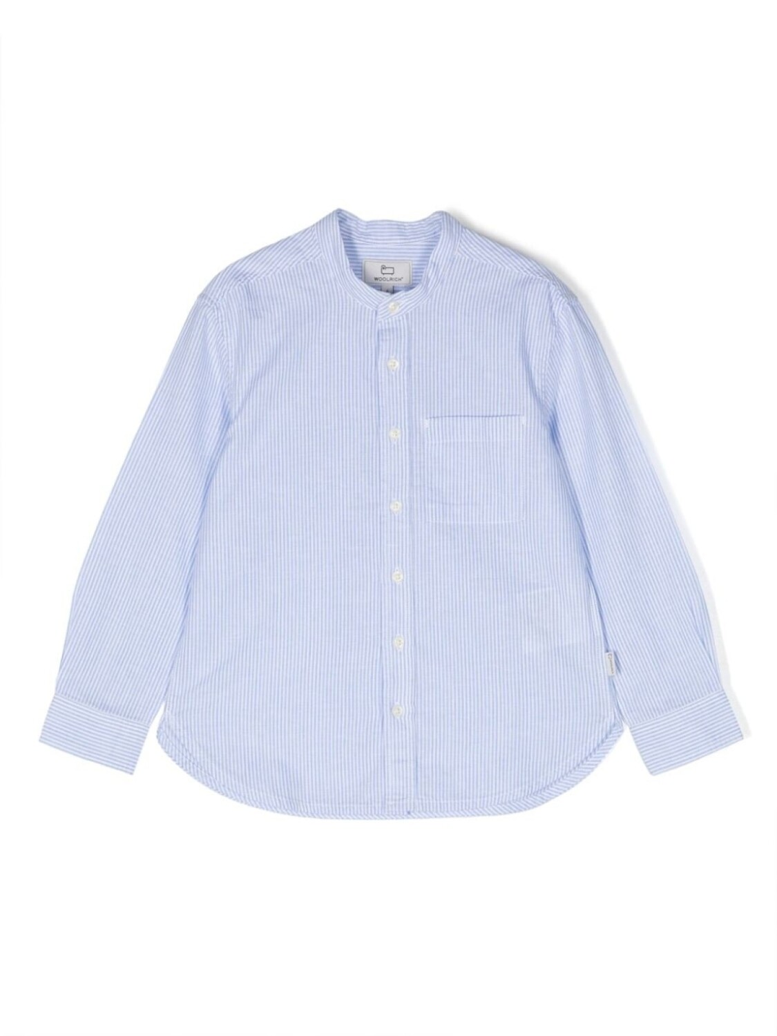 

Woolrich Kids полосатая рубашка с длинными рукавами, синий
