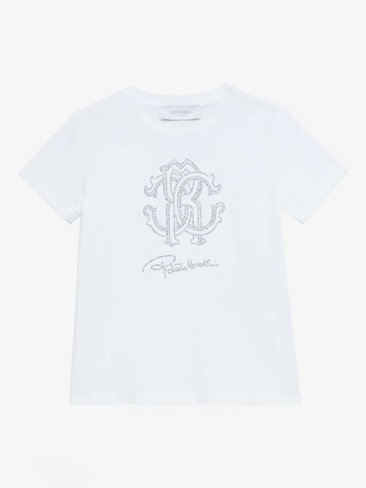 

Футболка с логотипом Roberto Cavalli Junior, белый