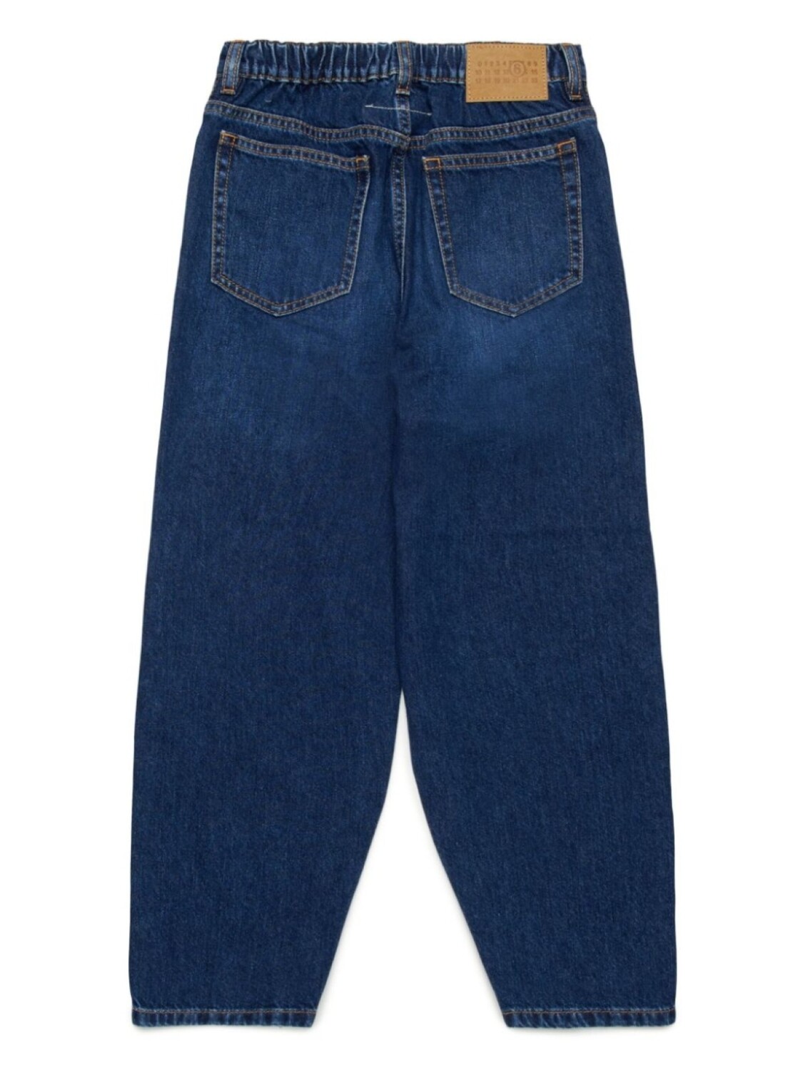 Джинсы с широкими штанинами MM6 Maison Margiela Kids, синий — фото 2