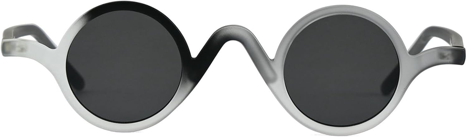 

Винтажные маленькие круглые роскошные солнцезащитные очки Willochra для женщин и мужчин, модные в стиле 90-х, забавные овальные панк-очки, трендовые солнцезащитные очки с защитой от УФ-излучения UV400, C8