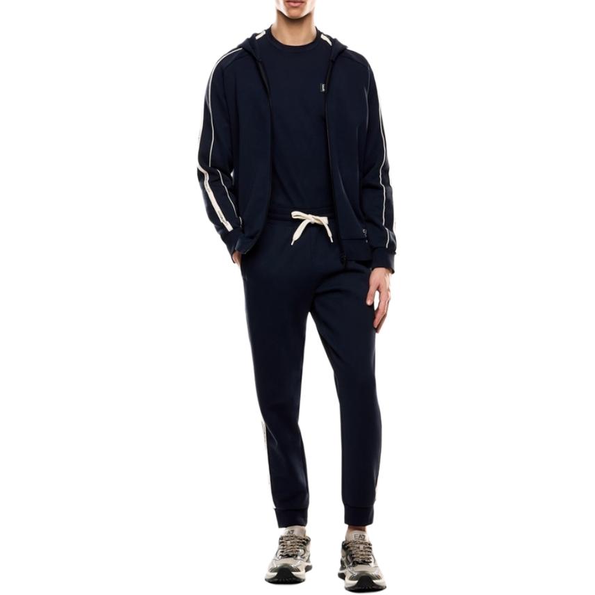 Куртка Ea7 Tape detailed Cotton Hoodie EMPORIO ARMANI, синий — фото 2