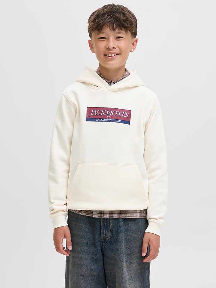 JACK & JONES Junior Худи "Inwood" кремового цвета — фото 3