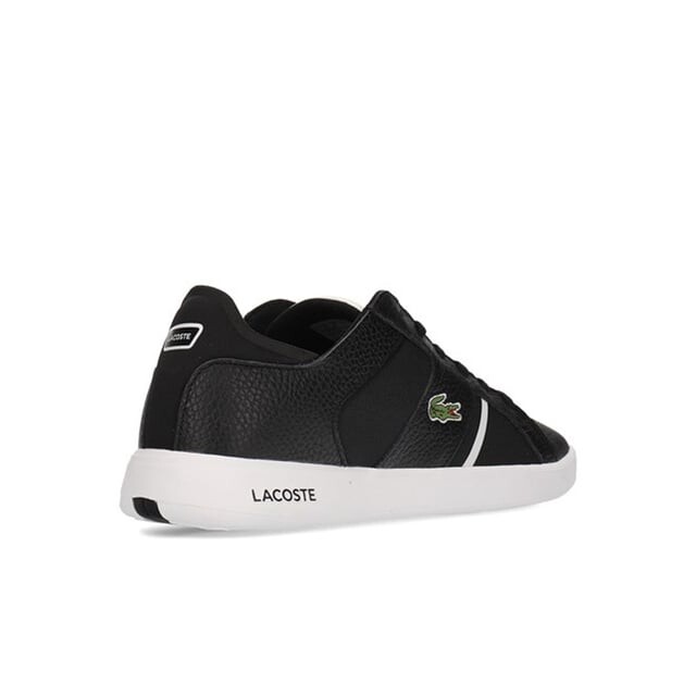 Novas 120 1 sma мужские мужские/белые кроссовки Lacoste, черный — фото 2