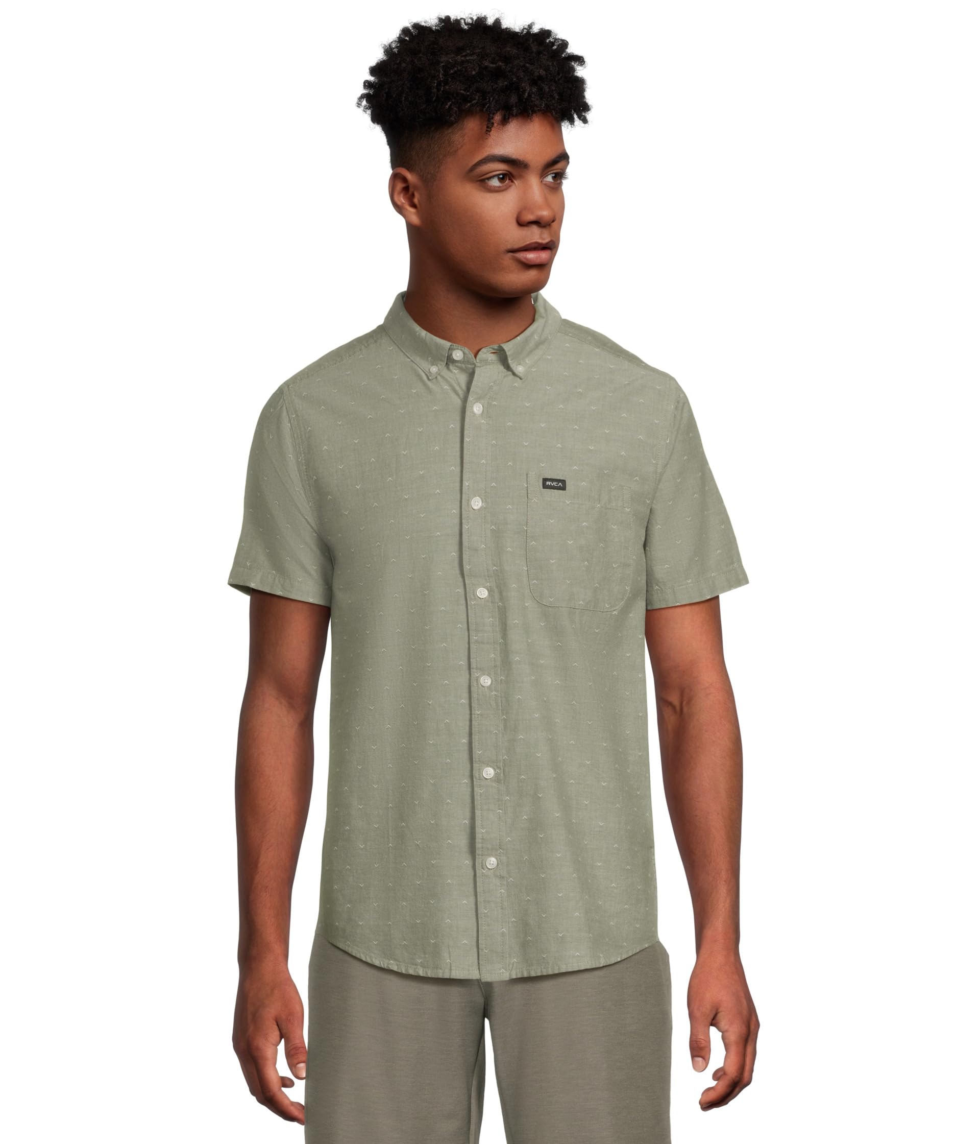 

Футболка RVCA Thatll Do Dobby Short Sleeve, цвет Jade
