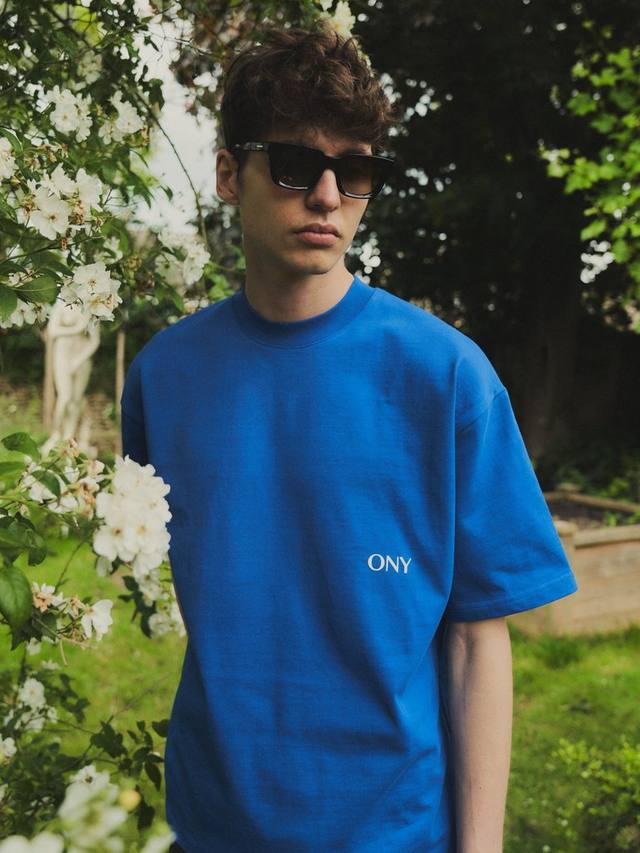 

Футболка Boxy Fit с логотипом Ony, Blue