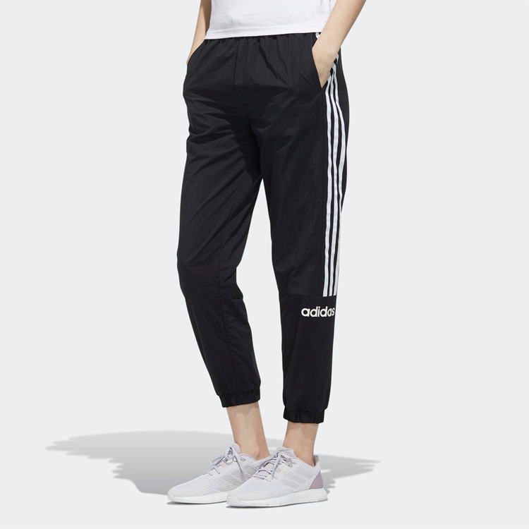 Вязаные спортивные штаны женские черные Adidas Neo — фото 4