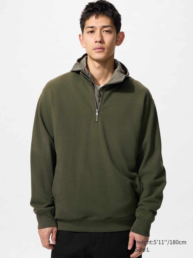 

Толстовка с молнией Uniqlo, цвет 57 зеленый зеленый