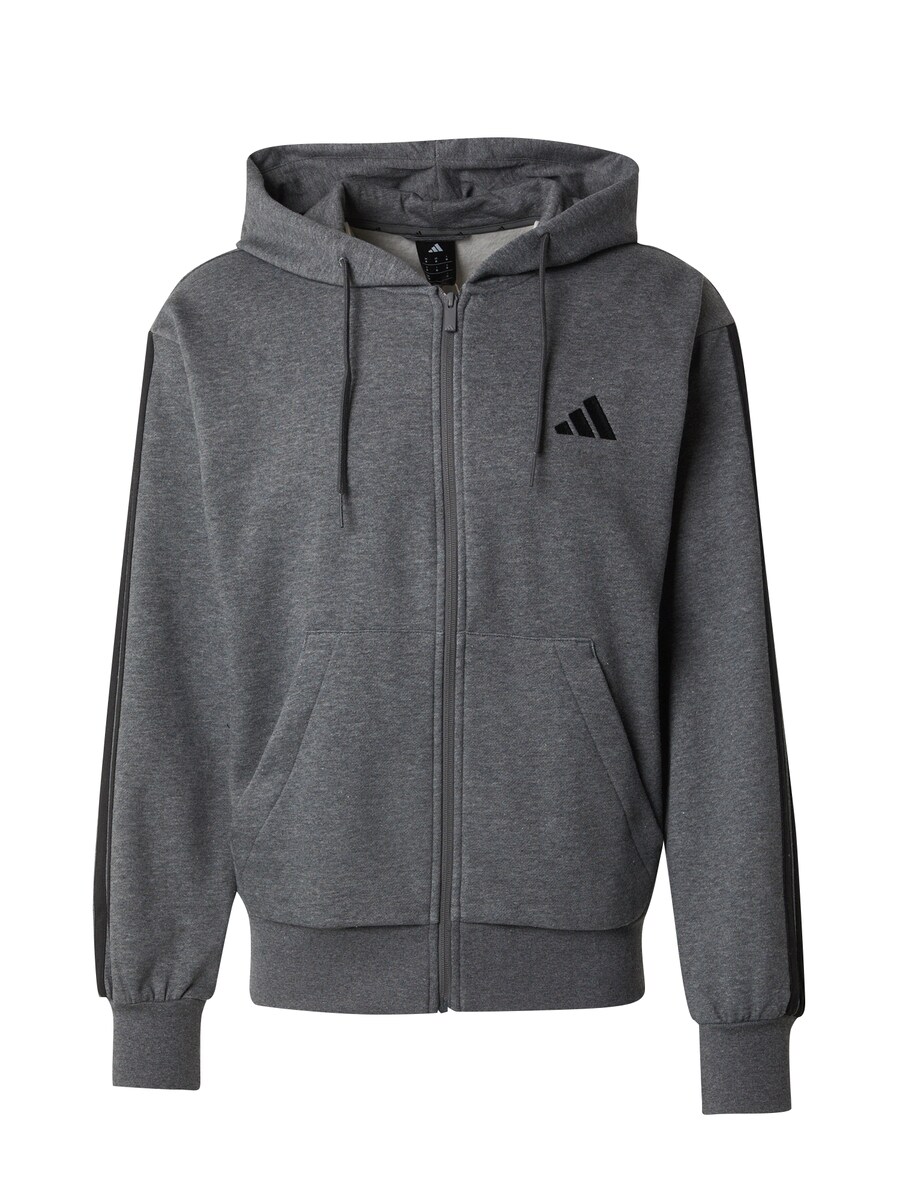 

Спортивная толстовка с капюшоном на молнии ADIDAS SPORTSWEAR, пятнистый серый