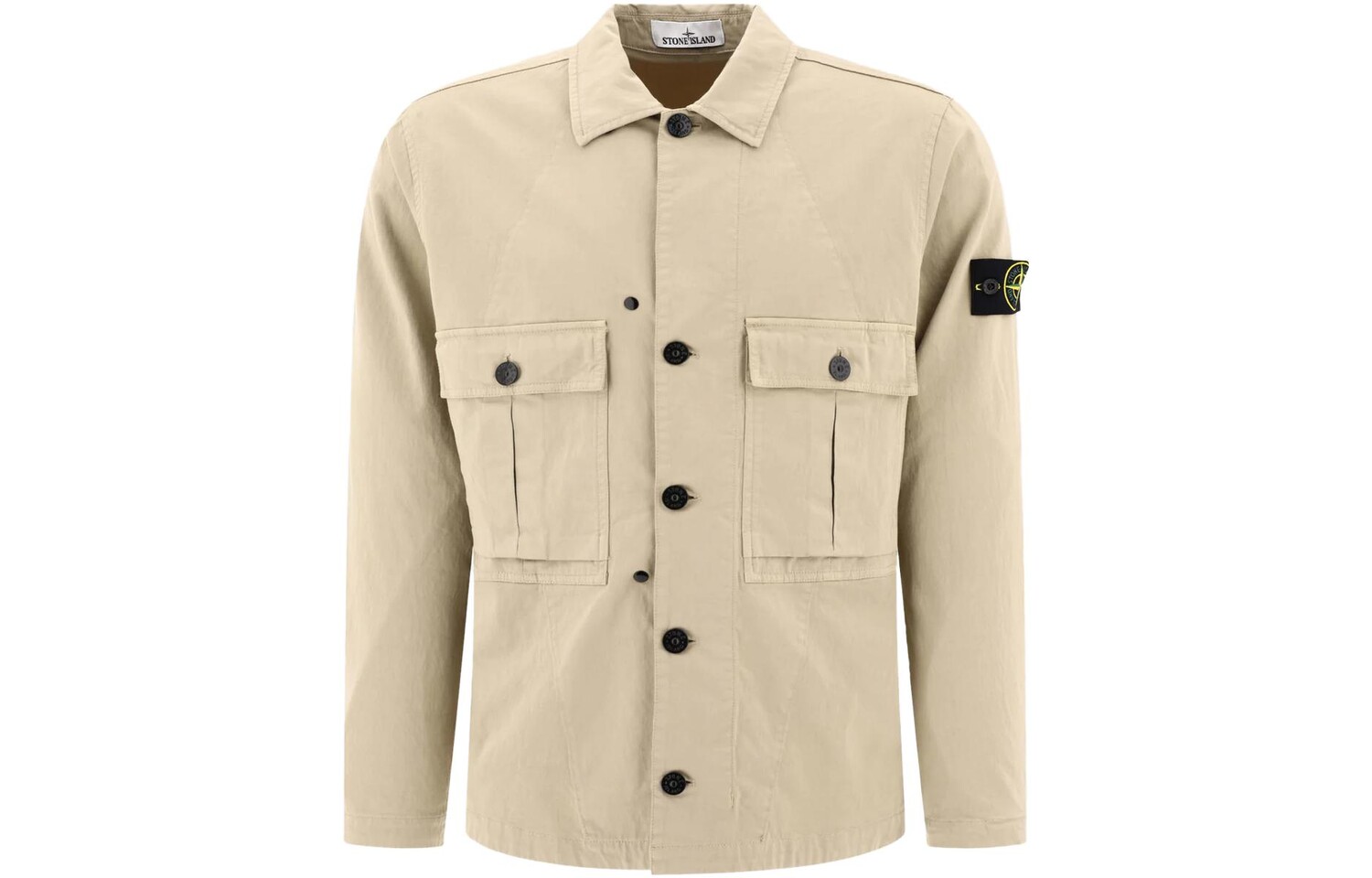 

Куртка мужская Stone Island с карманами на пуговицах, бежевый