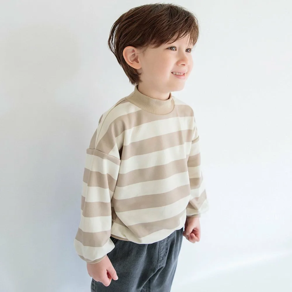 Полосатая толстовка на флисовой подкладке Branshes, beige