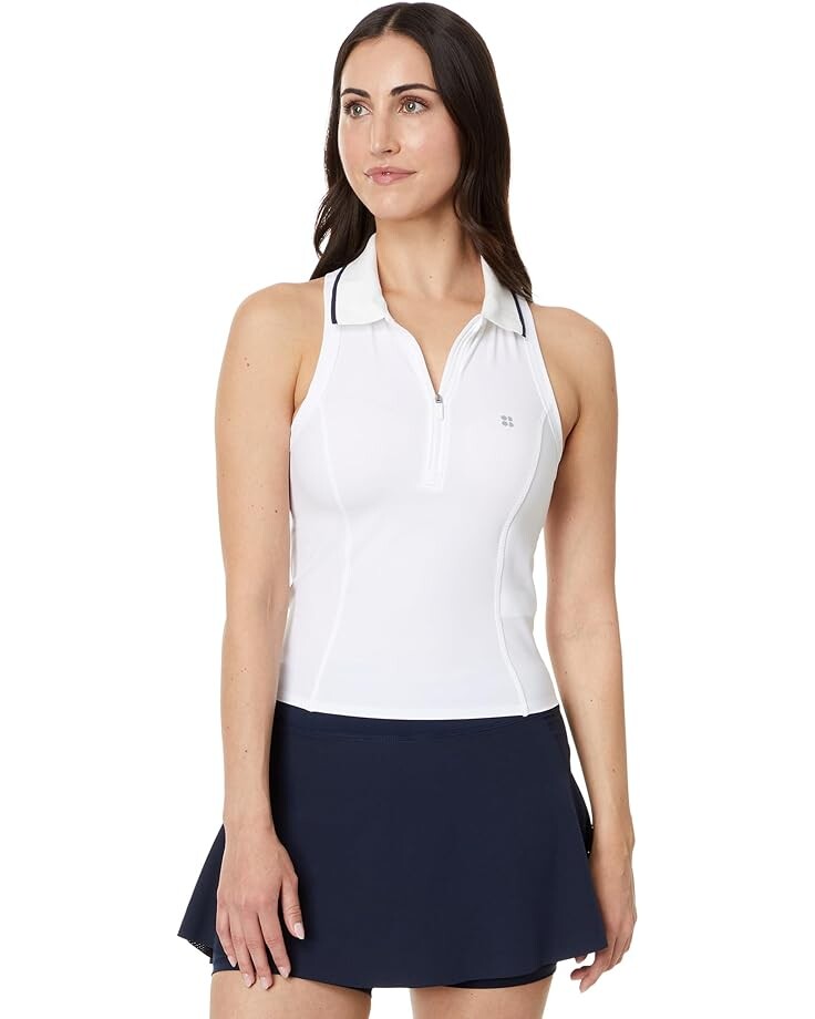 

Топ Sweaty Betty Power Match Point Tennis Tank, белый
