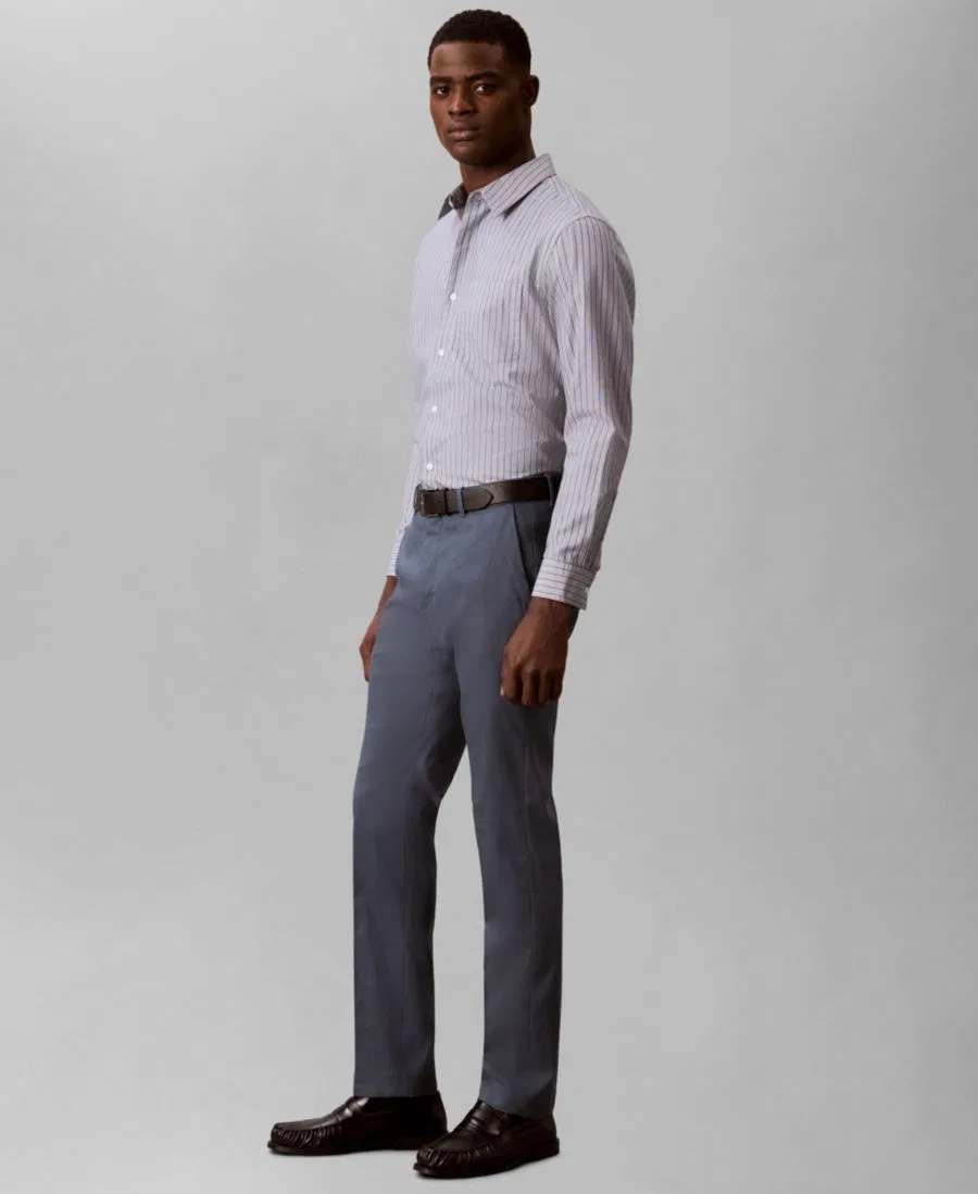 Мужские брюки из льняной смеси, зауженного кроя Calvin Klein — фото 3