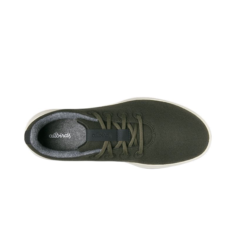 Allbirds Wool Runner NZ Легкие низкие повседневные кроссовки для мужчин "Черный лес" — фото 3